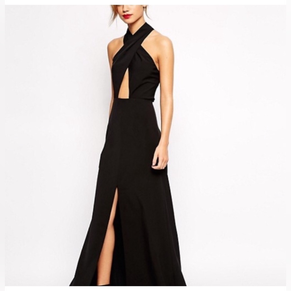 Jarlo Black Lace One Shoulder Dress Size 10